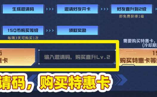 CF岚兮儿活动邀请码：开卡直升2级 15元抽奖8次